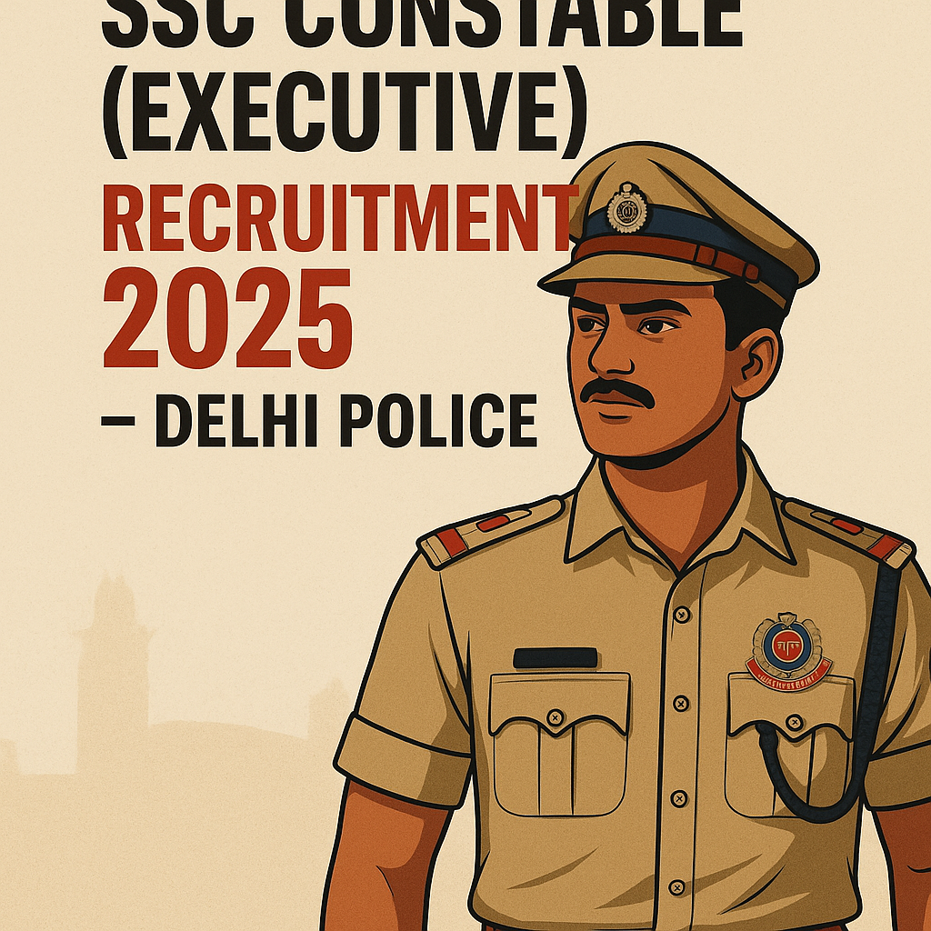 SSC Constable (Executive) Recruitment 2025 ??? Delhi Police